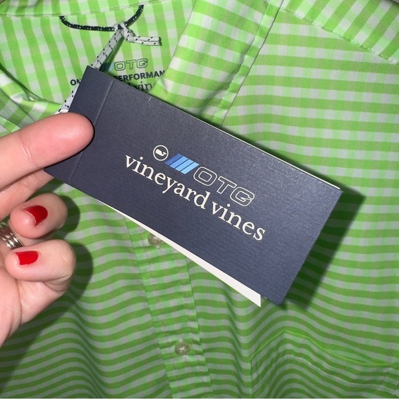 Vineyard Vines NWT Mens On the Go Performance Button Down Shirt - Picture 4 of 9